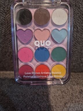 QUO Beauty Love Shines Artistry 12 Color Eyeshadow Palette. Pride Month. LGBTQ2